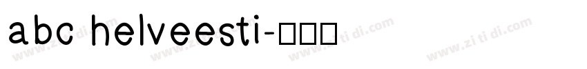 abc helveesti字体转换